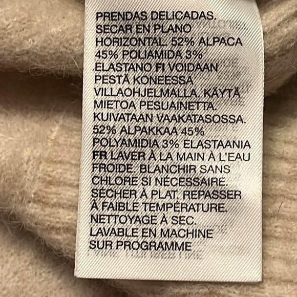 Stockholm Atelier & Other Stories Alpaca Blend Turtleneck Sweater Dress small - Picture 5 of 8